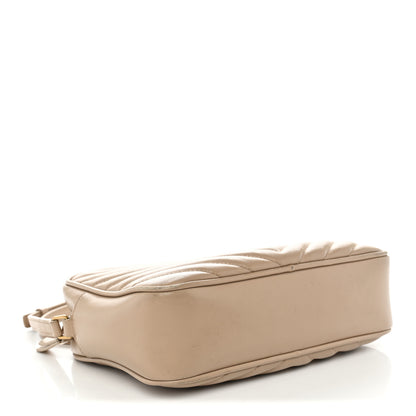 Saint Laurent Calfskin Matelasse Monogram Lou Camera Bag Dark Beige 4 of 15