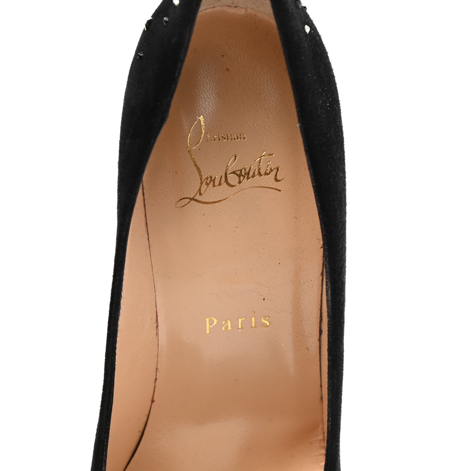 Christian Louboutin Veau Velours Candidate 100 Pumps 37.5 Black 7 of 9
