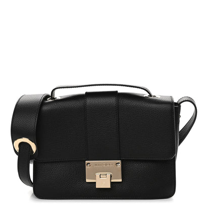 Jimmy Choo Grainy Pebbled Rebel Crossbody Bag Black 1 of 9