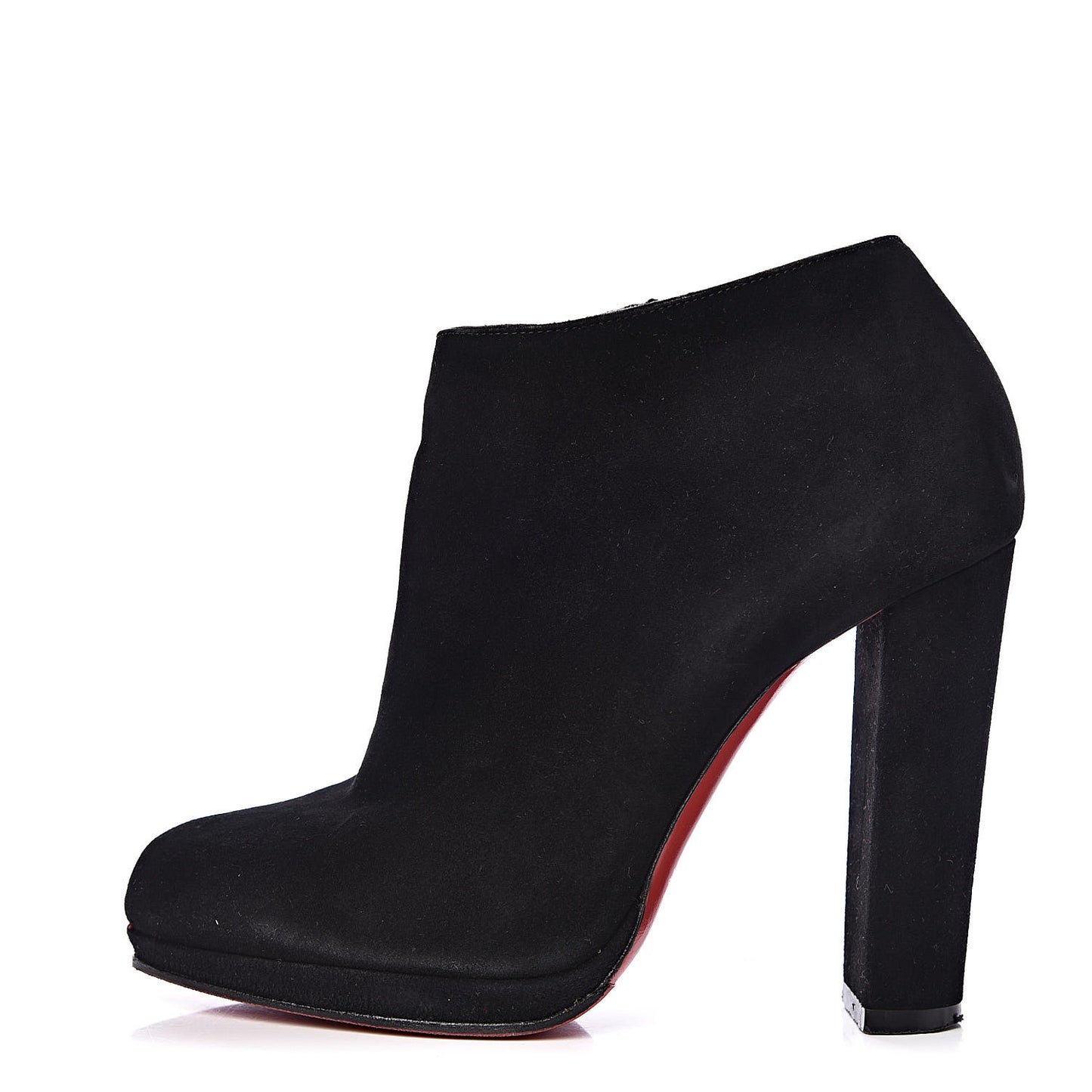 Veau Velours Rock and Gold 120 Ankle Booties 37.5 Black