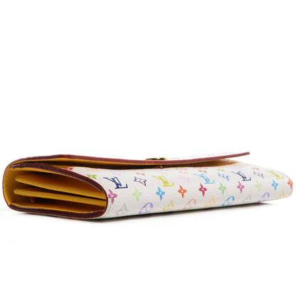 Louis Vuitton Monogram Multicolor Sarah Wallet White Citron 4 of 8