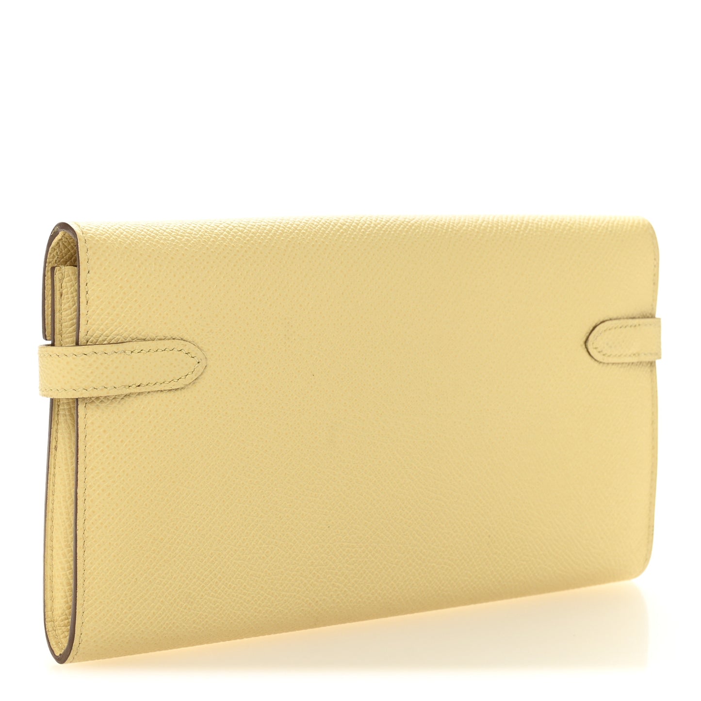 Epsom Kelly Longue Wallet Jaune Poussin