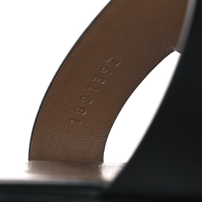 Hermes Calfskin Santorini Sandals 38 Black 8 of 8