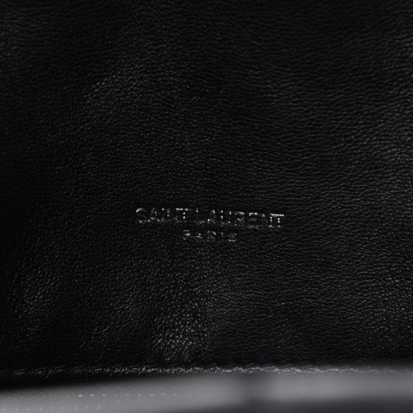 Lambskin Quilted Small Loulou Puffer Monogram Chain Satchel Black