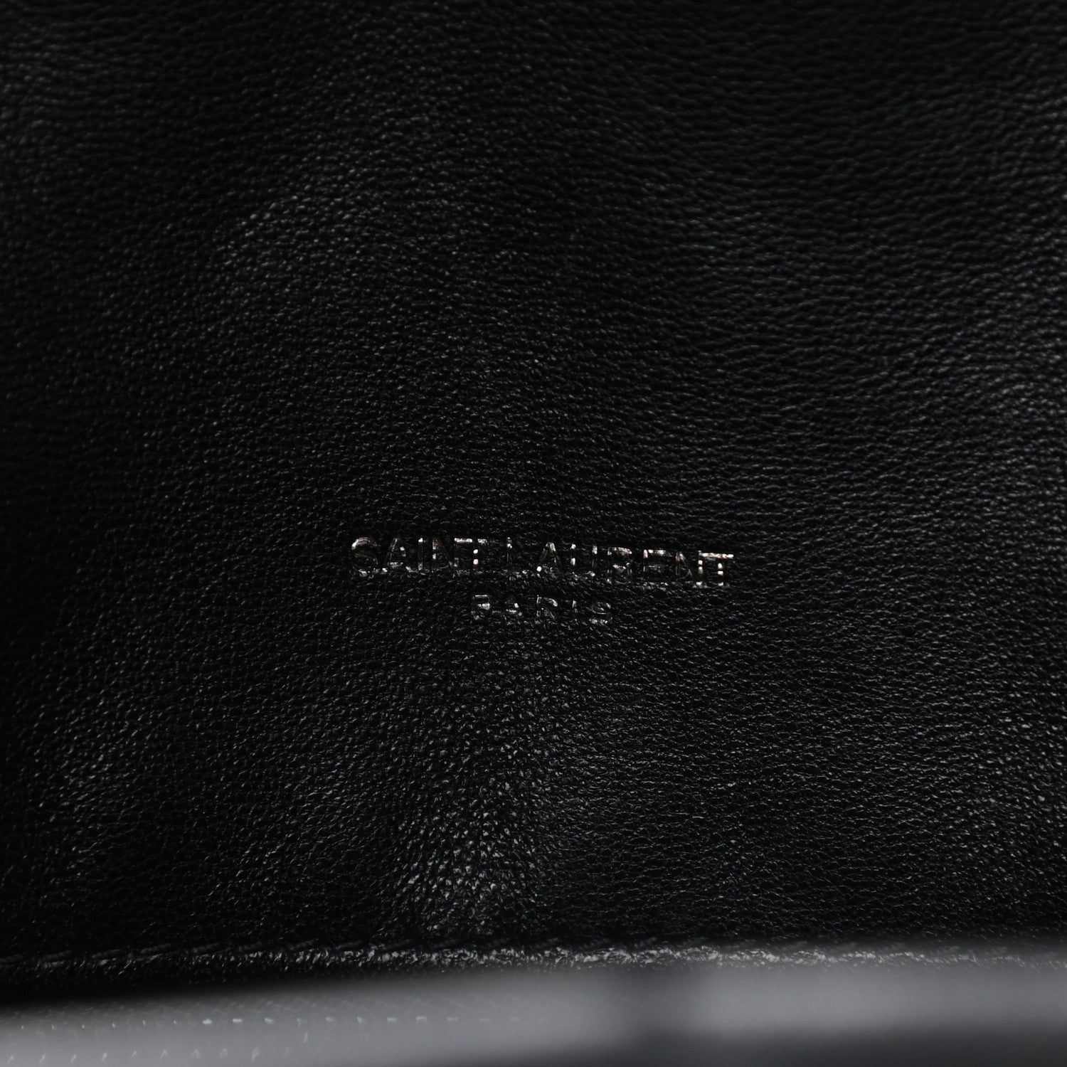 Saint Laurent Lambskin Quilted Small Loulou Puffer Monogram Chain Satchel Black 6 of 10