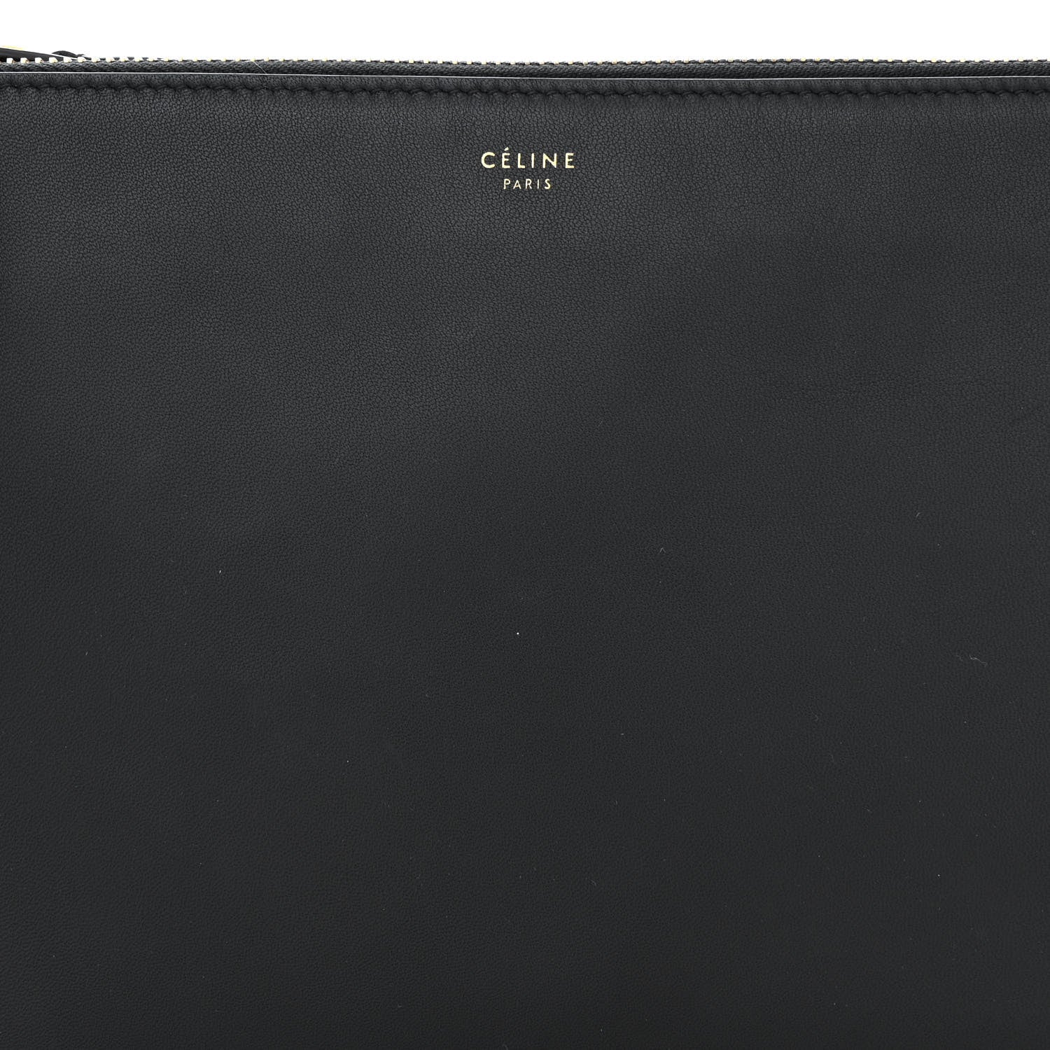 Celine Lambskin Large Trio Crossbody Bag Black 10 of 12