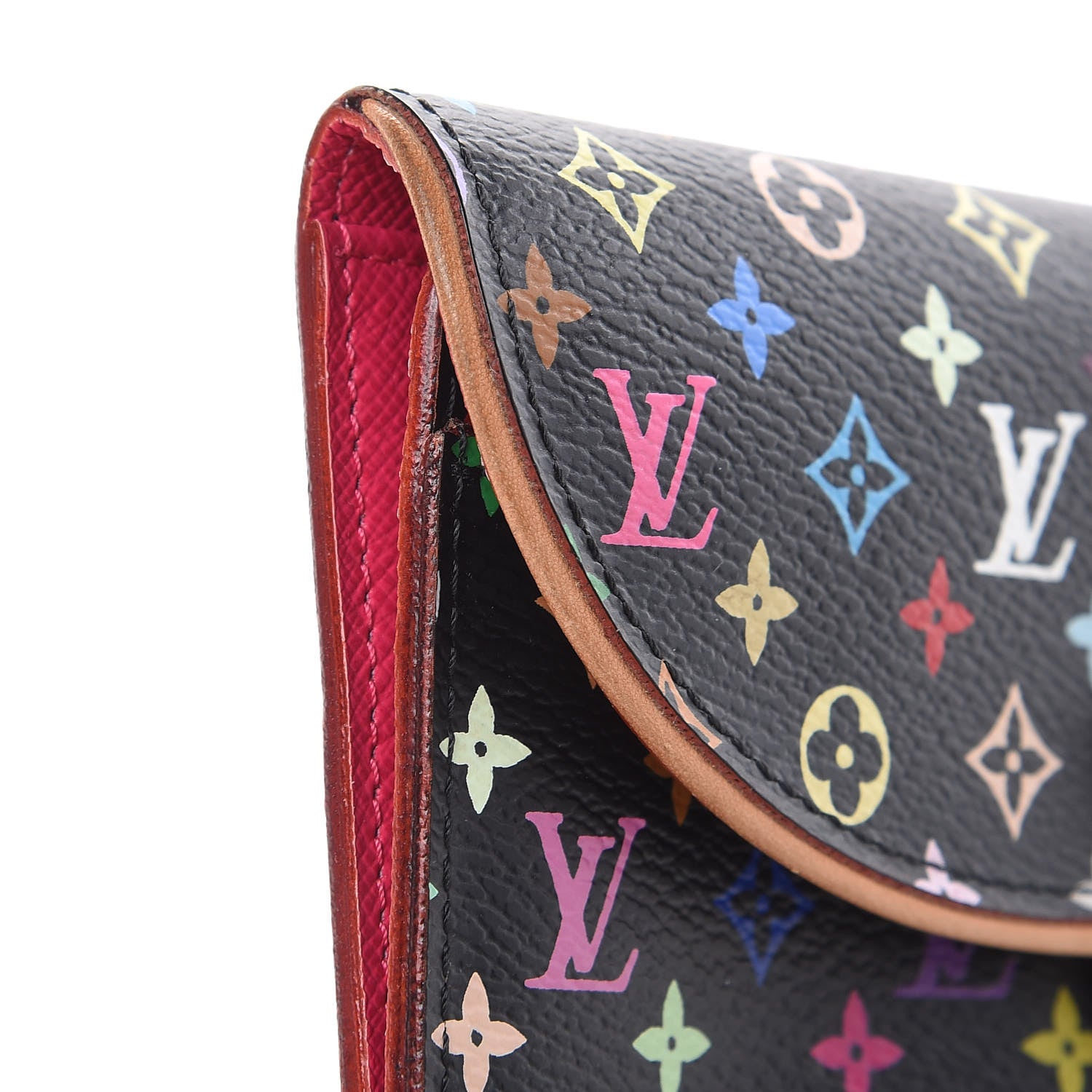 Louis Vuitton Monogram Multicolor Eugenie Wallet Black Grenade 9 of 12
