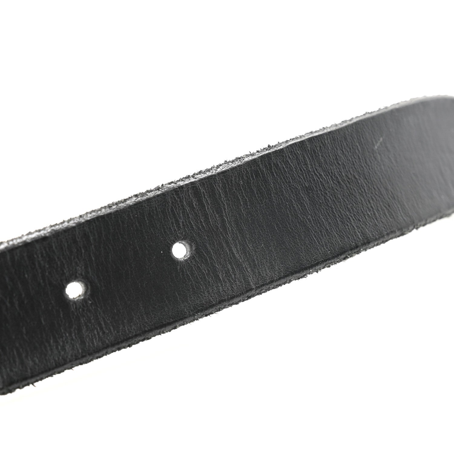 Gucci Cuoio Toscano Nickel Double G 30mm Belt 80 32 Black 6 of 9