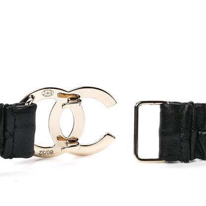 Chanel Calfskin CC Belt 80 32 Black 4 of 4