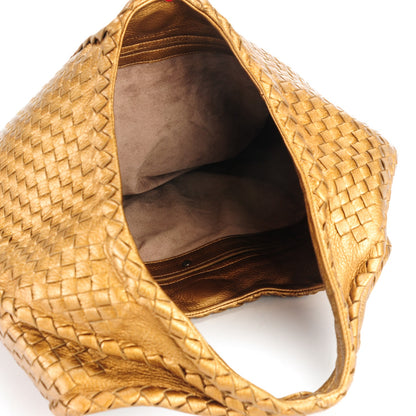 Bottega Veneta Cervo Intrecciato Large Simple Hobo New Bronze 4 of 7
