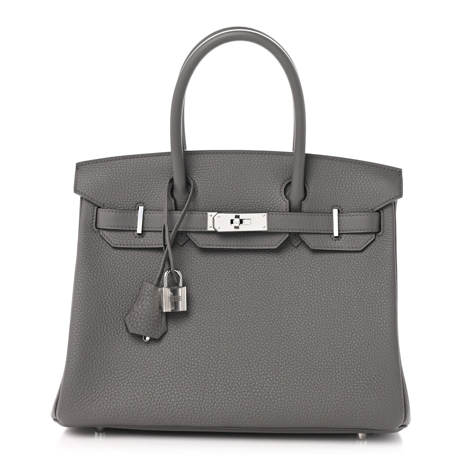 Hermes Togo BIRKIN 30 Etain 1 of 12