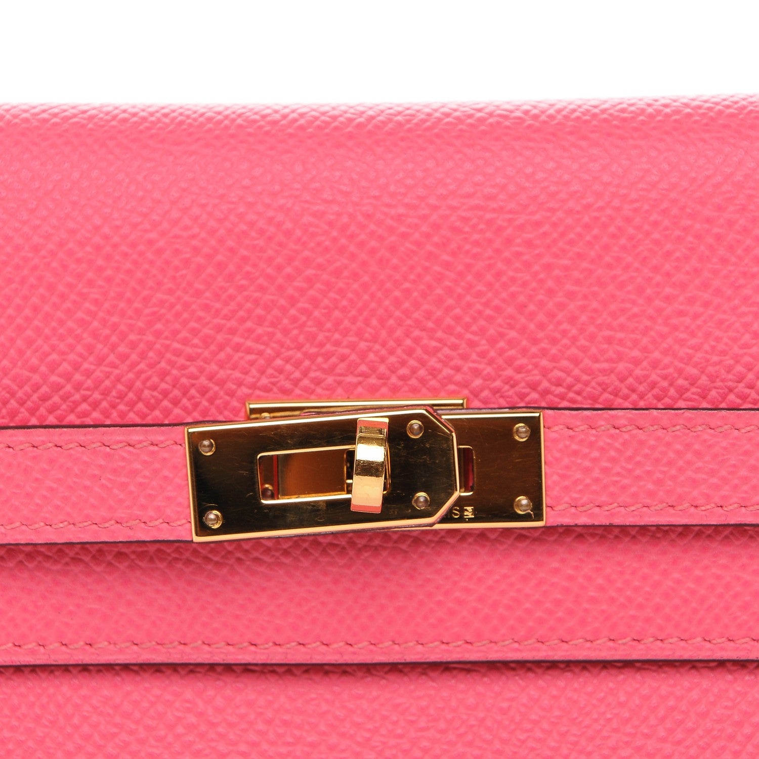 Hermes Epsom Kelly Medium Wallet Rose Azalee 5 of 15