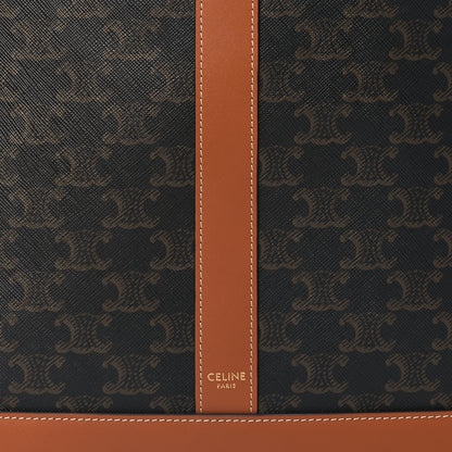 Celine Triomphe Canvas Calfskin Small Cabas Bag Tan 8 of 10