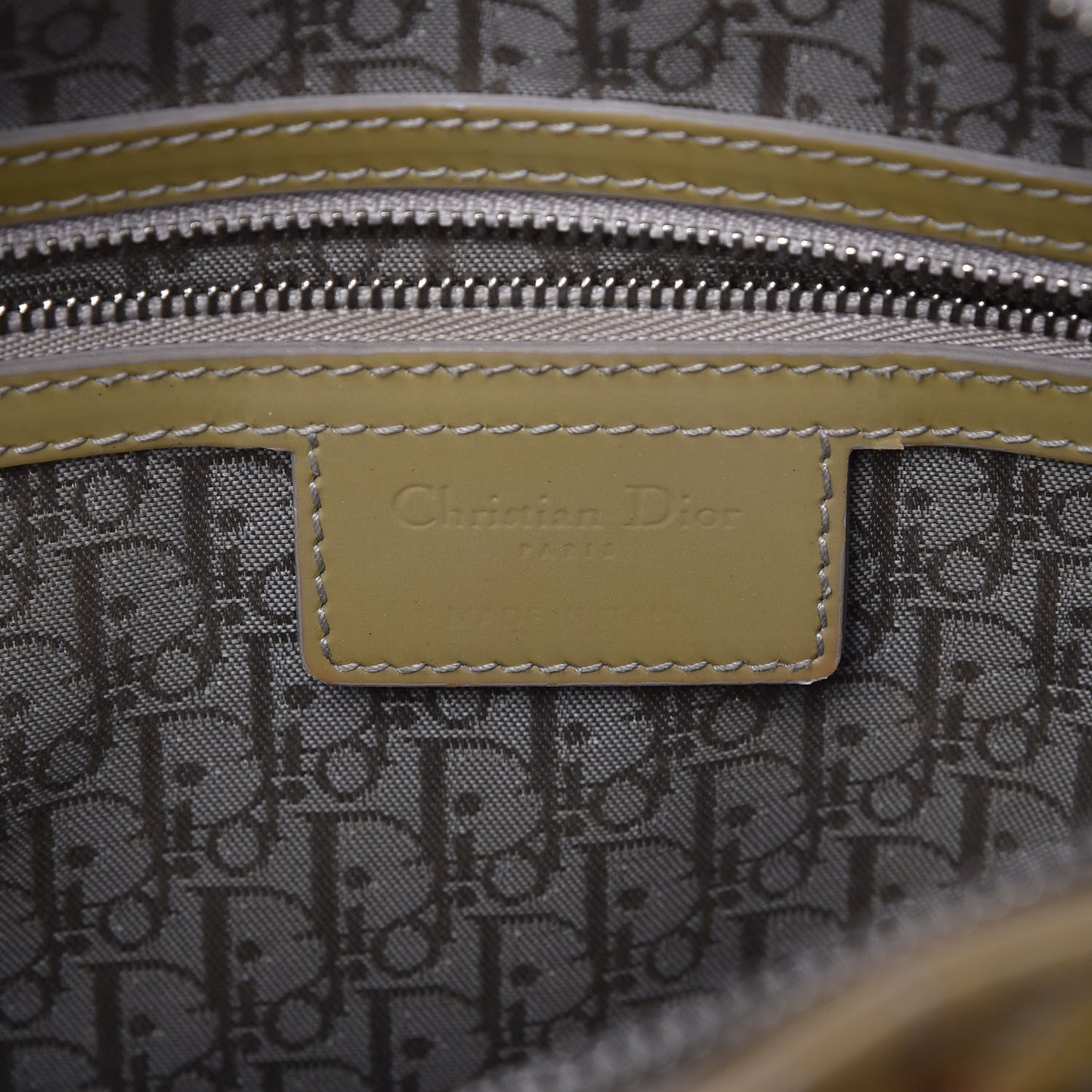Patent Cannage Large Lady Dior Beige