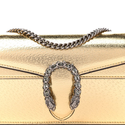 Gucci Metallic Calfskin Super Mini Dionysus Shoulder Bag Gold 9 of 9