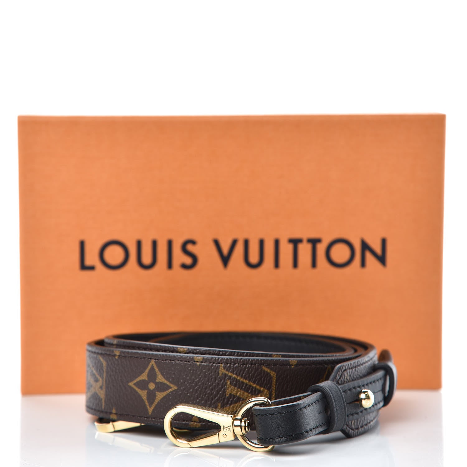 Louis Vuitton Monogram Bandouliere Shoulder Strap XL Black 5 of 5