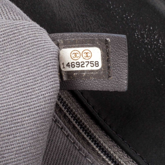 Chanel Iridescent Calfskin Glint Flap Black 7 of 10