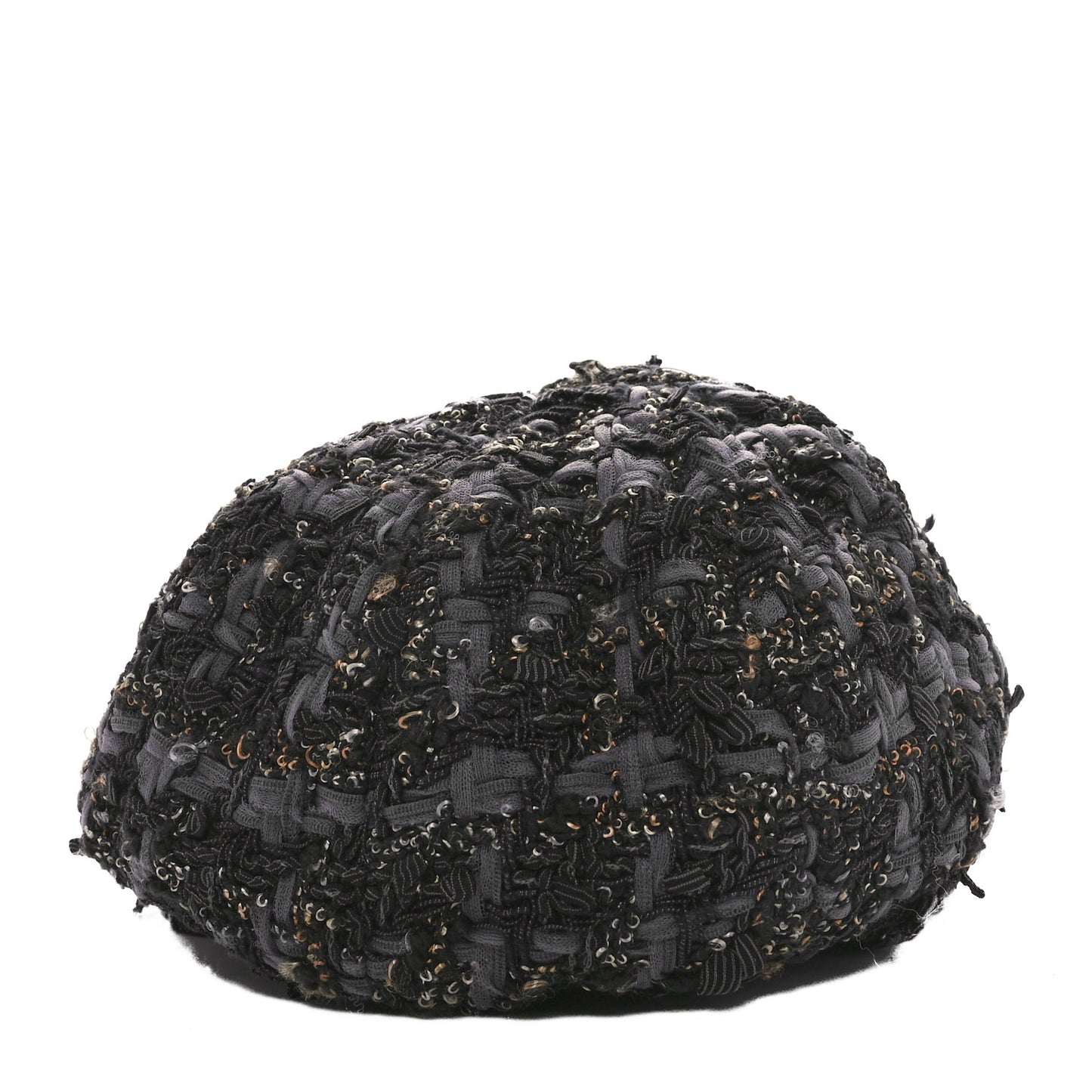 Cotton Tweed CC Beret M Black Multicolor