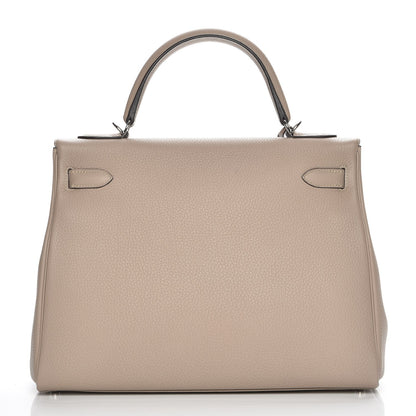 Hermes Togo Kelly Retourne 32 Gris Tourterelle 5 of 31