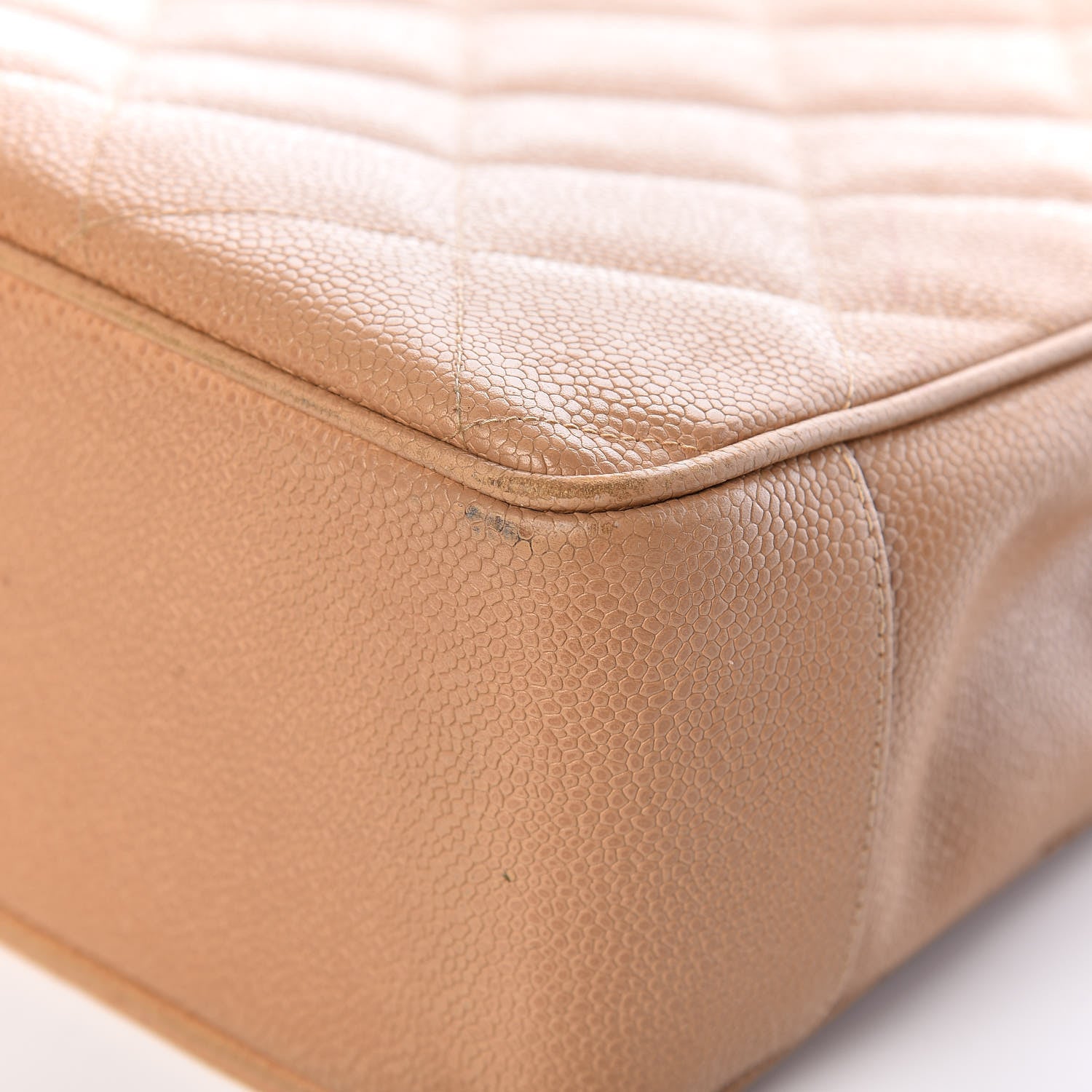 Chanel Caviar Quilted Tote Beige 13 of 14