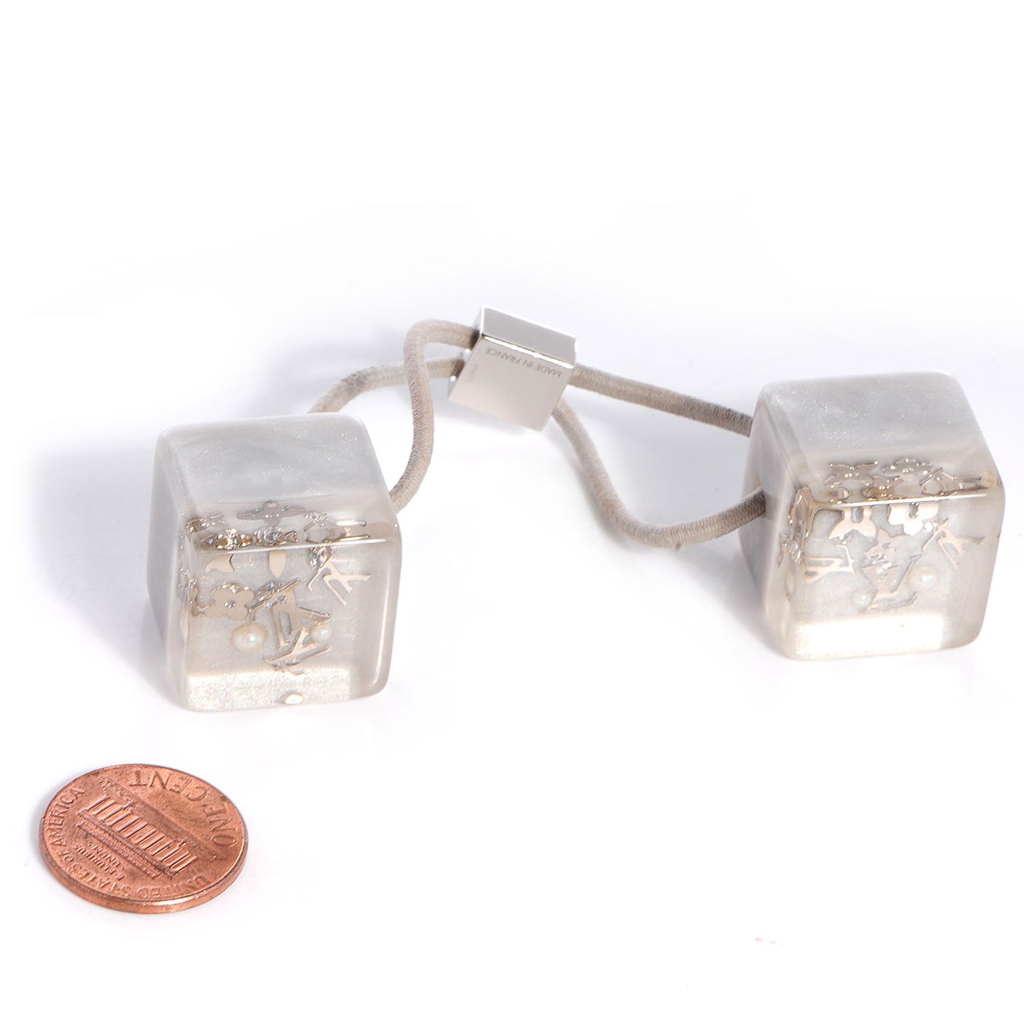 Resin Inclusion Hair Cubes Grey