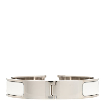 Hermes Enamel Narrow Clic Clac H Bracelet PM White 3 of 5