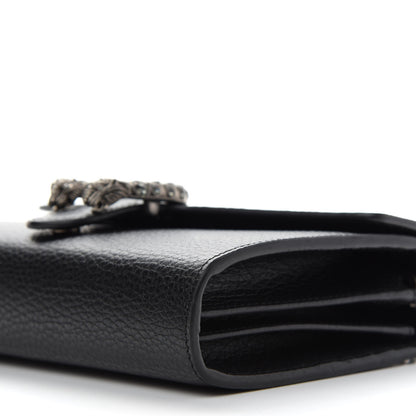 Saint Laurent GUCCI Calfskin Mini Dionysus Chain Wallet Black 9 of 11