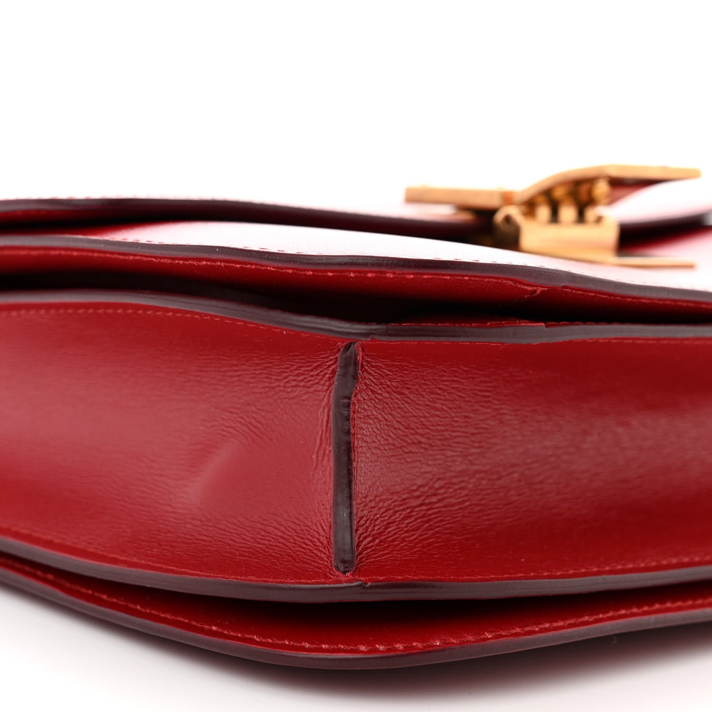 Box Calfskin Medium Classic Box Flap Bag Red