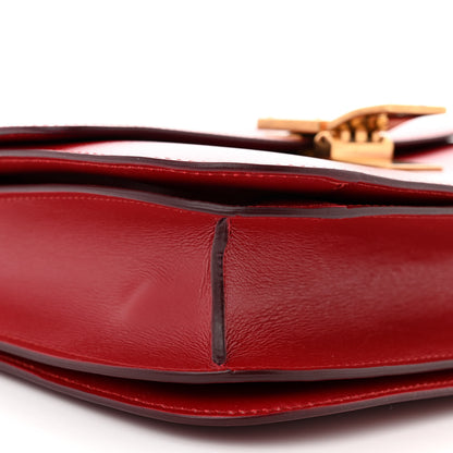 Celine Box Calfskin Medium Classic Box Flap Bag Red 9 of 13