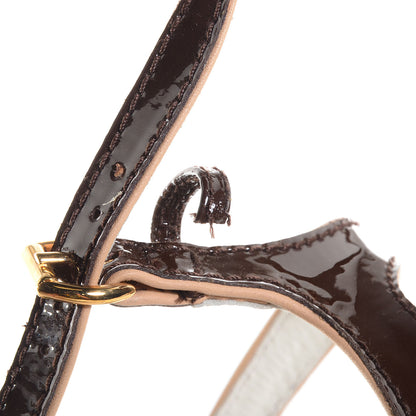 Louis Vuitton Canvas Bow Wedge 38 9 of 9