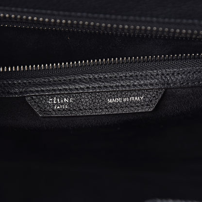 Celine Drummed Calfskin Mini Luggage Black 6 of 11