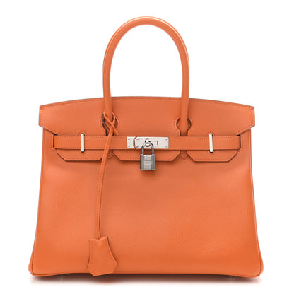 Hermes Epsom Birkin 30 Orange 1 of 10