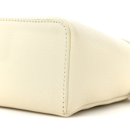 Loro Piana Grained Calfskin L19 Extra Pocket Pouch Whisper White 7 of 13