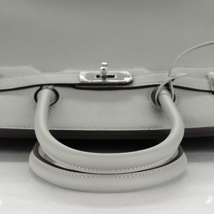 Hermes Togo Birkin 35 Gris Mouette Bleu Agate 17 of 24