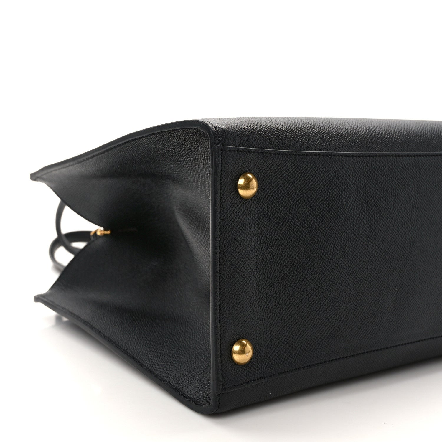 Salvatore Ferragamo Grainy Calfskin Gemini Tote Black Bonbon 8 of 13