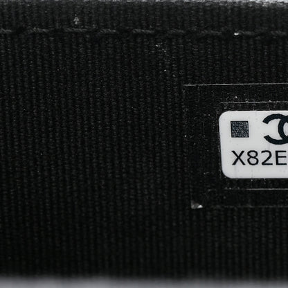 Chanel Denim Quilted Double You Card Holder On Chain Blue 7 of 10