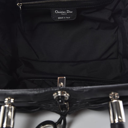 Christian Dior Lambskin Karenina Tote Black 7 of 9