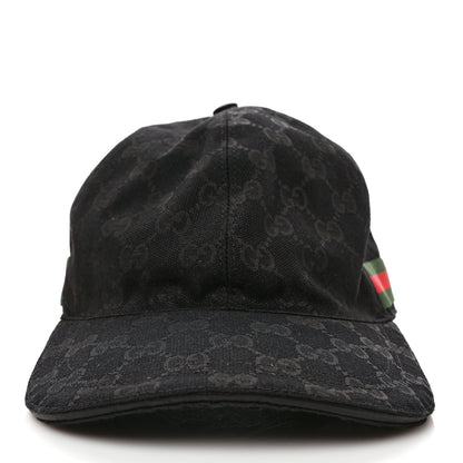 Gucci Monogram Web Baseball Hat XL Black 3 of 11