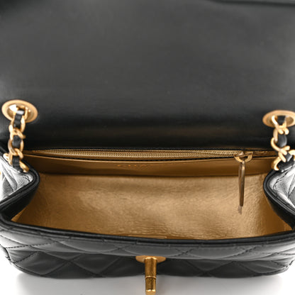 Chanel Lambskin Quilted Mini Pearl Crush Flap Black 9 of 20