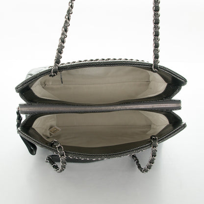 Chanel Caviar Quilted Timeless CC Tote Dark Silver 5 of 7
