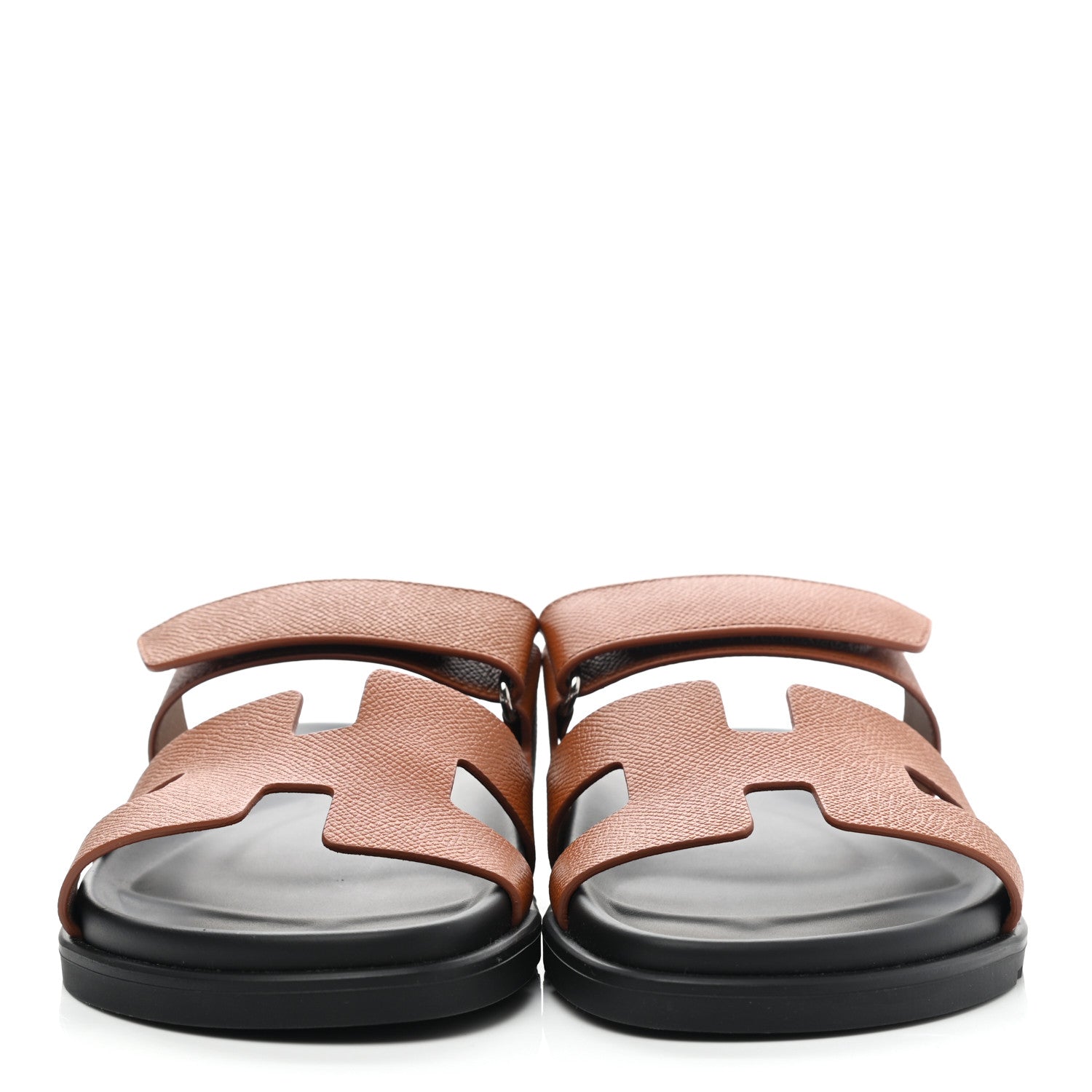 Hermes Epsom Womens Chypre Sandals 40 Natural 2 of 9