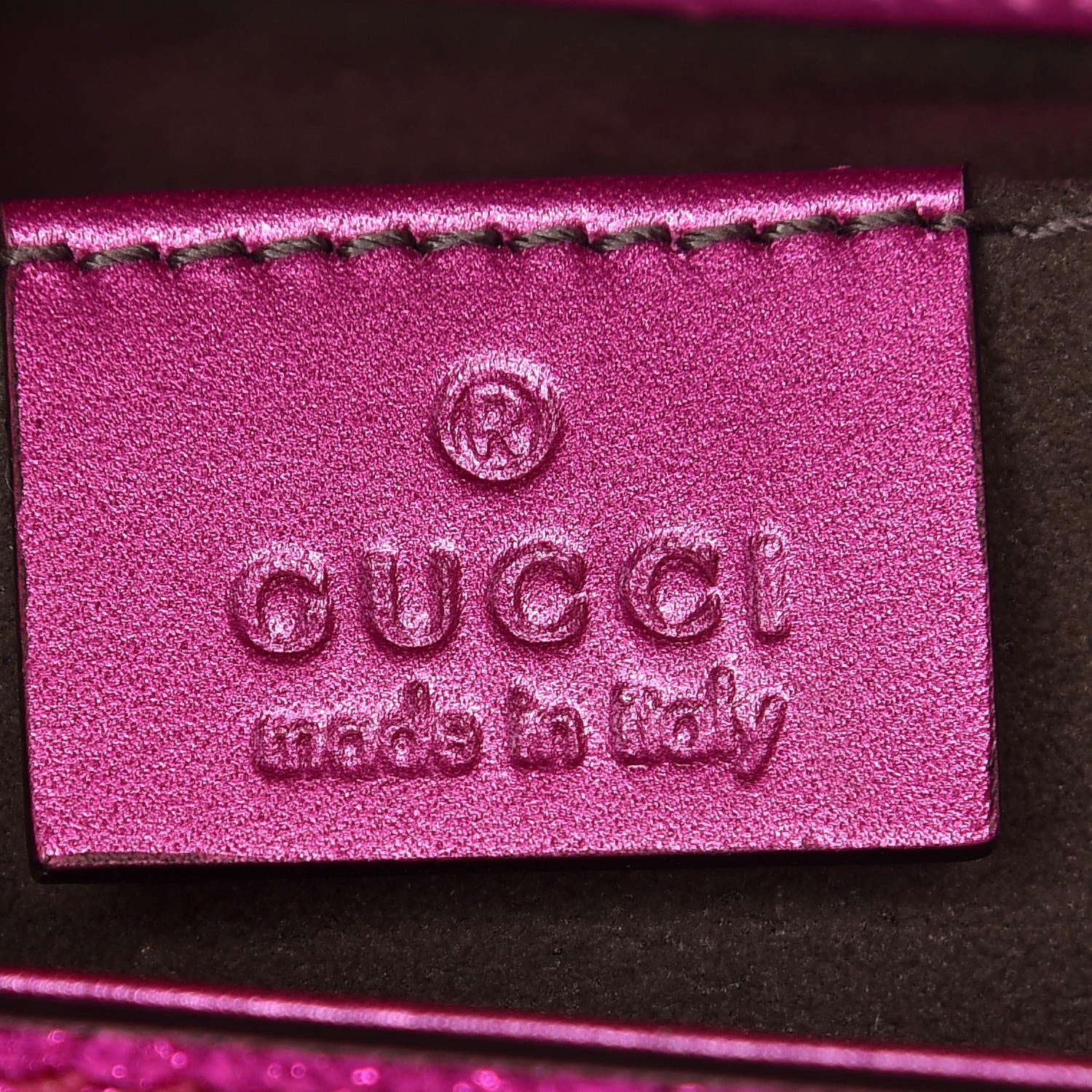 Gucci Galassia Small Padlock Shoulder Bag Fuxia 6 of 9
