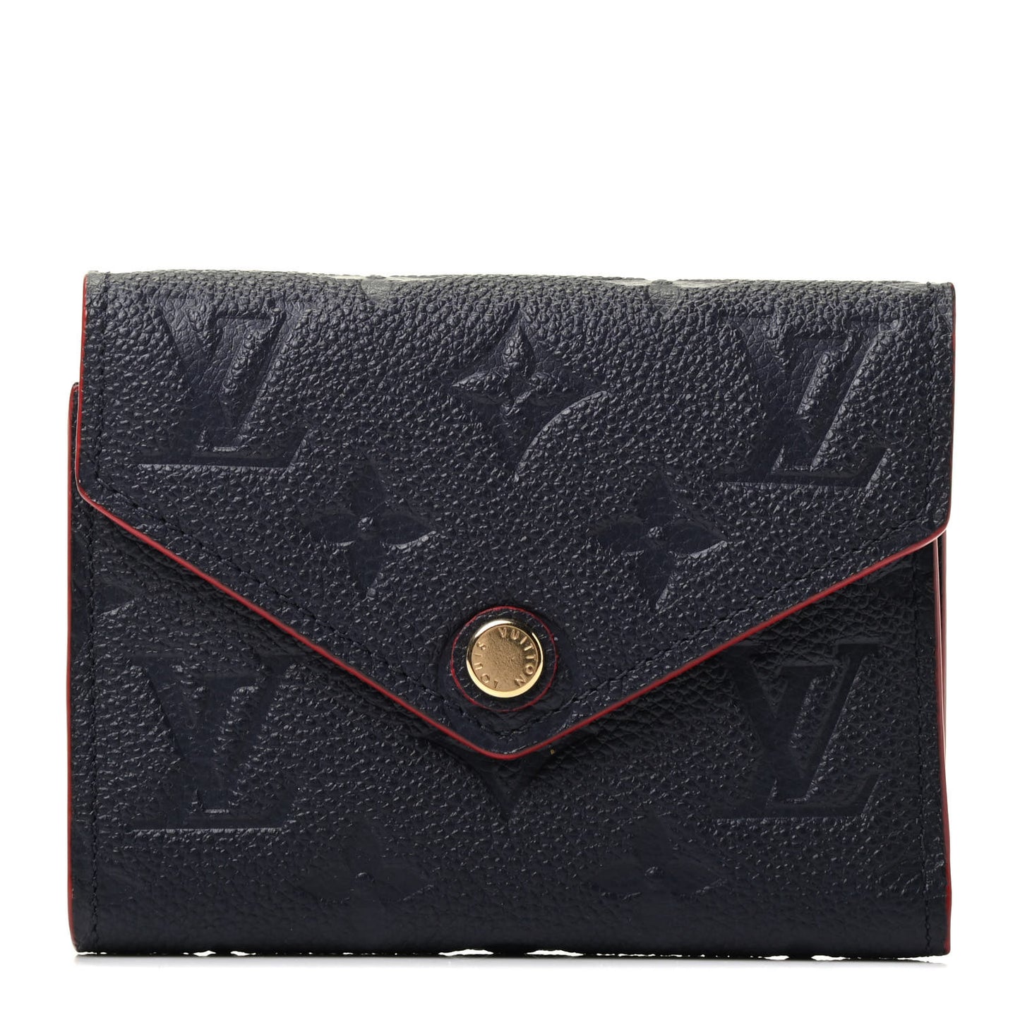 Empreinte Victorine Wallet Marine Rouge