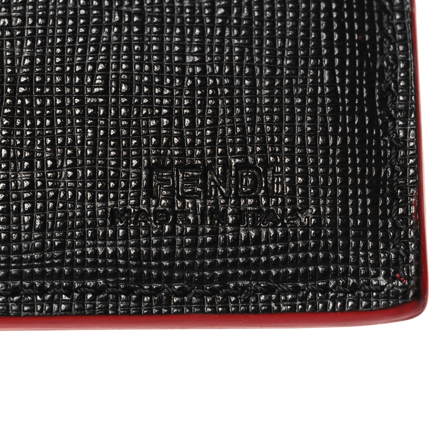 Vitello Elite Flamingo Lightning Monster Eyes Bi-Fold Wallet Rosso White Black