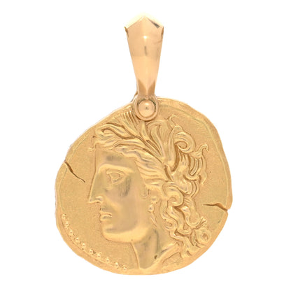 David Yurman 18K Yellow Gold Virgo Zodiac Amulet Pendant 1 of 4