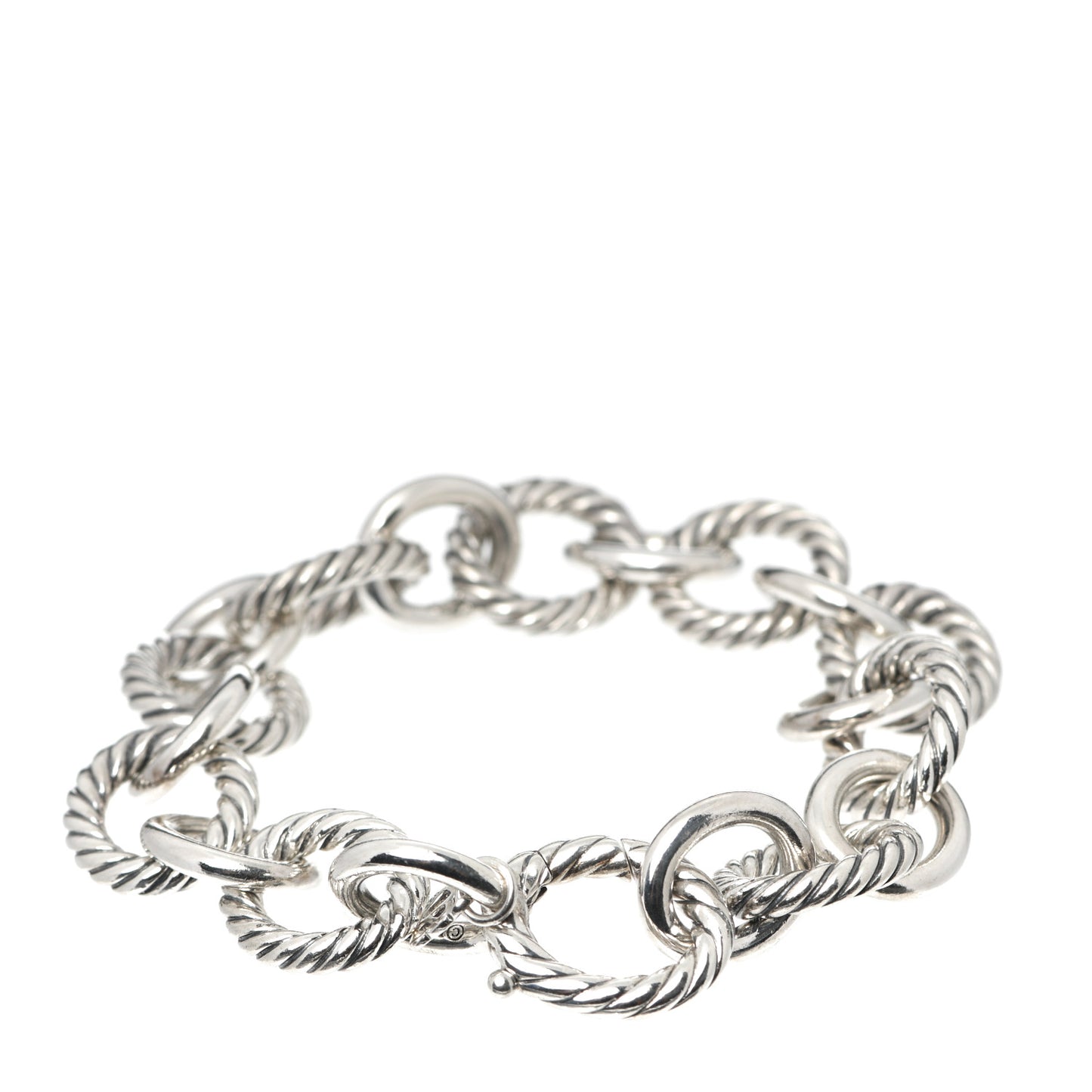 Sterling Silver 12mm Large Oval Link Bracelet