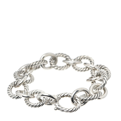 David Yurman Sterling Silver 12mm Large Oval Link Bracelet 3 of 6