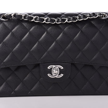 Chanel Caviar Quilted Medium Double Flap Black 11 of 12