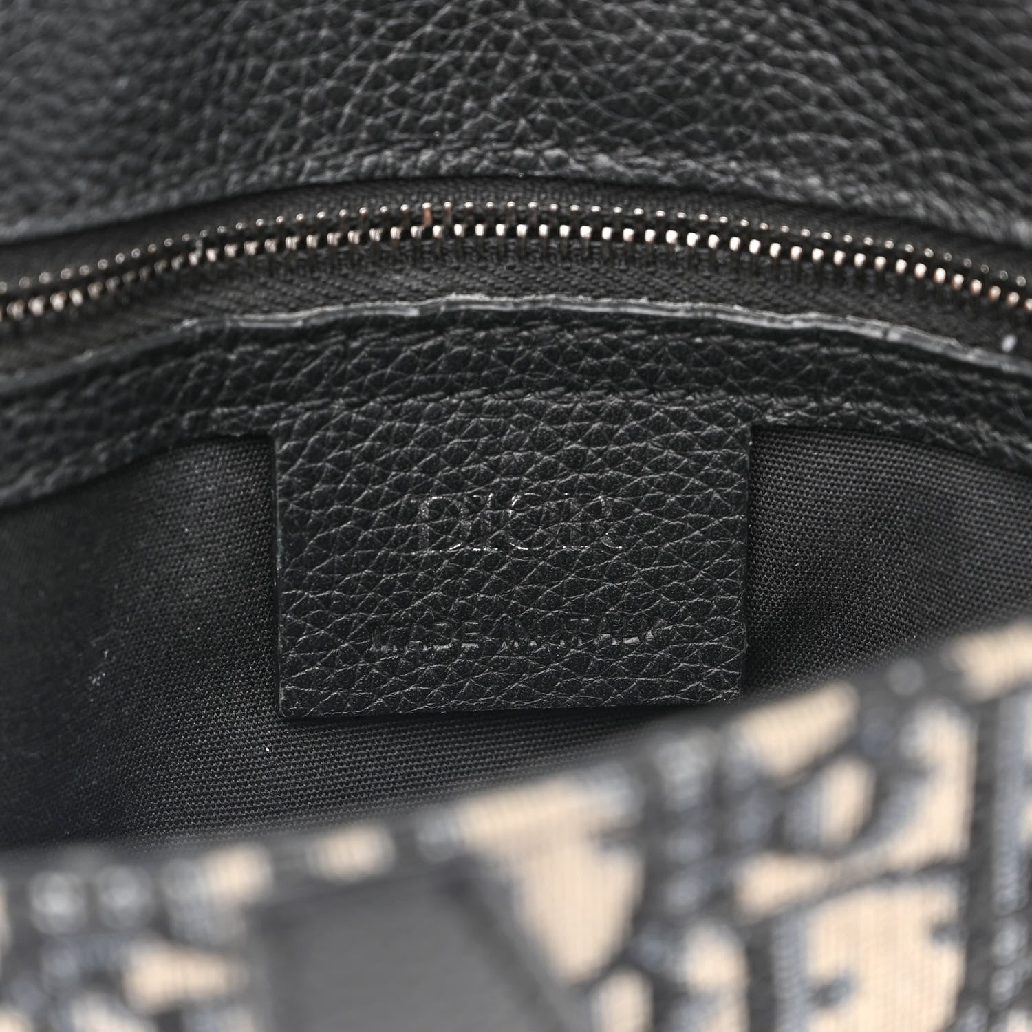 Christian Dior Oblique Saddle Pouch Blue 6 of 11