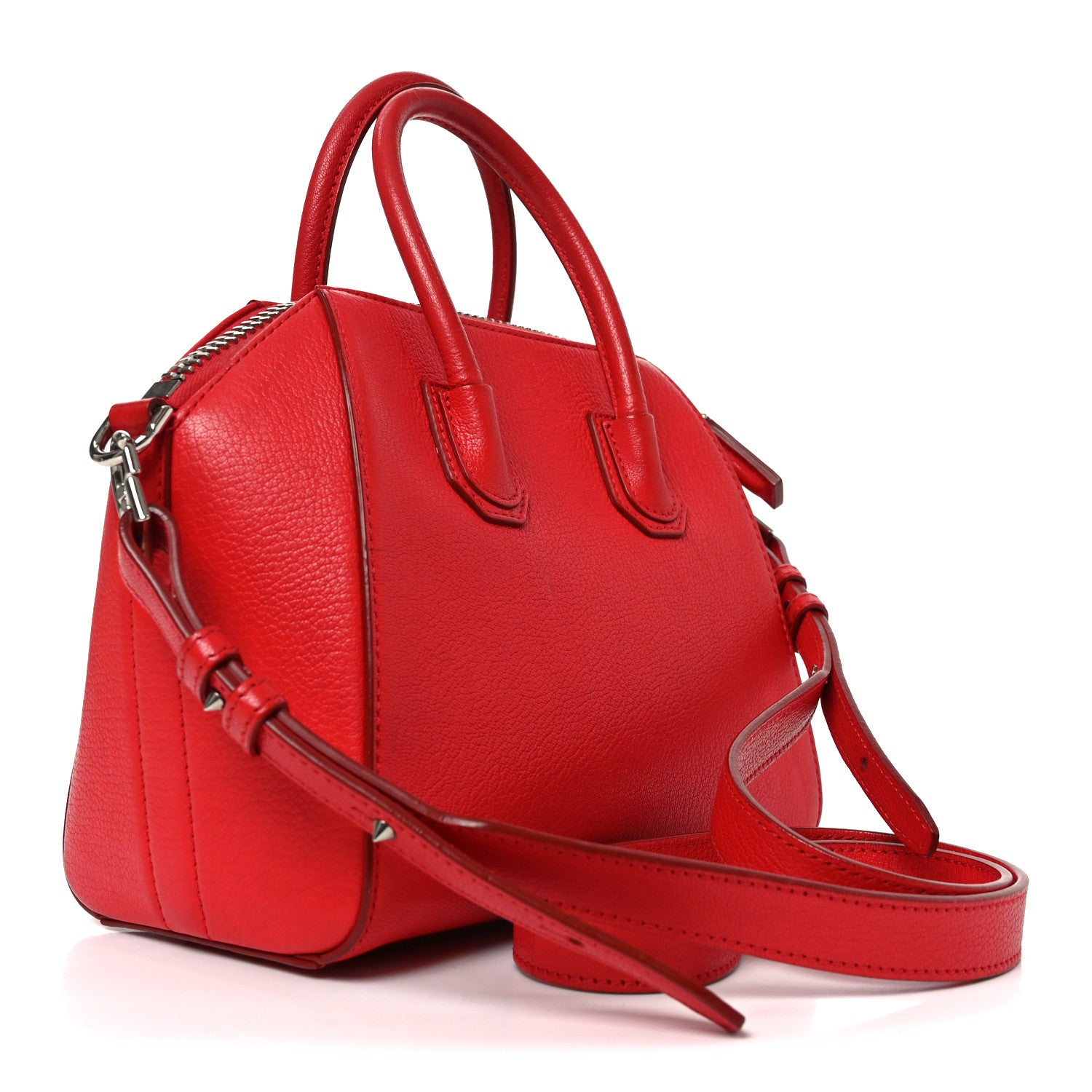 Givenchy Sugar Goatskin Mini Antigona Red 3 of 10